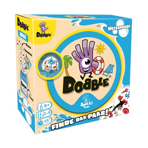Zygomatic, Dobble Waterproof Eco-Sleeves Jeu de Cartes Famil