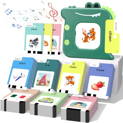 420 Cartes Éducatives Parlantes, Jeu de Cartes Flash Montess