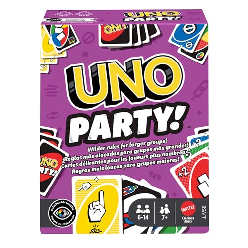 Mattel UNO Jeu de Cartes avec cartes et règles spéciales, po