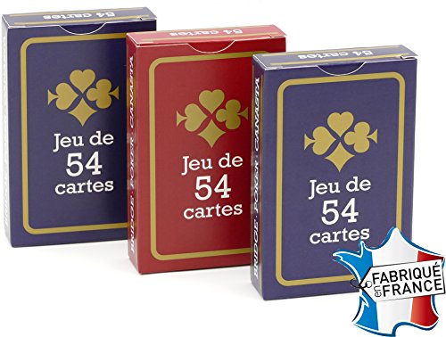 France Cartes - Jeu de 54 Cartes - Gauloise Bleue et Rouge -