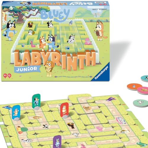 Ravensburger - Labyrinthe Junior Bluey, Jeu de Table pour To