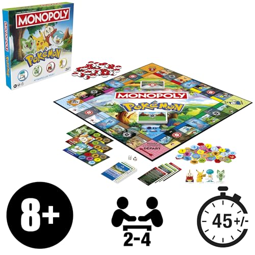 Monopoly édition Pokémon, Jeu de Plateau | À partir de 8 Ans