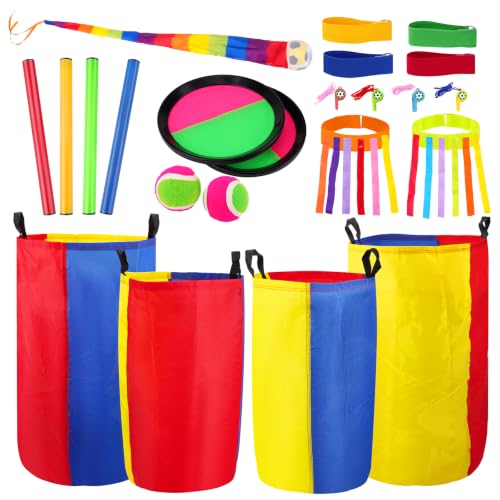 Lot de Jeux Extérieur Enfant - 4 Sacs Course en Sac (taille 