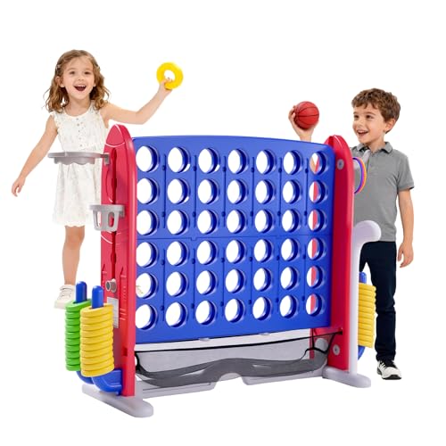 Puissance 4 Géant pour Enfants sur Pied 109 x 41 x 98 CM ave