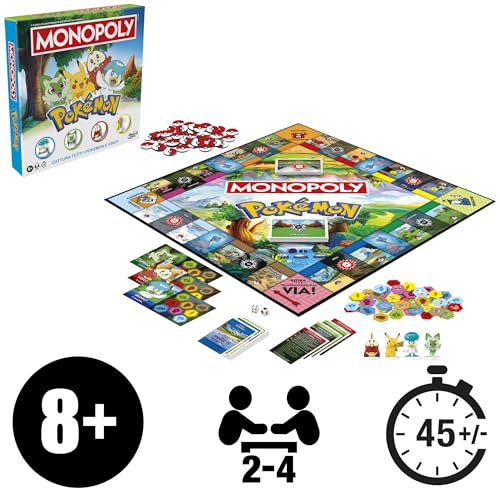 Jeu de société Monopoly Pokémon Edition - Version italienne