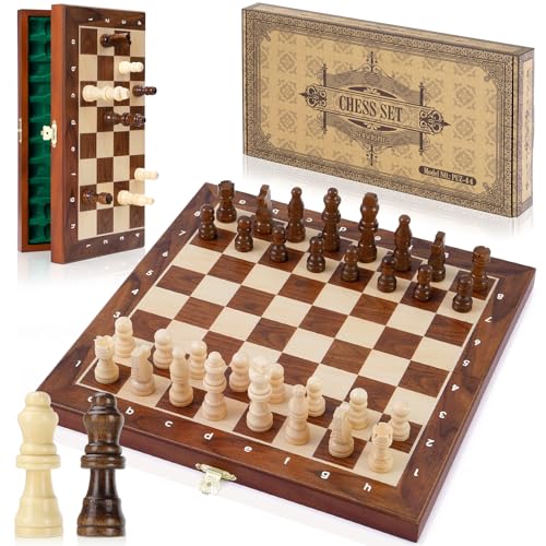 Peradix Jeu déchecs magnétiques / 2 Extra Dame, échiquier en
