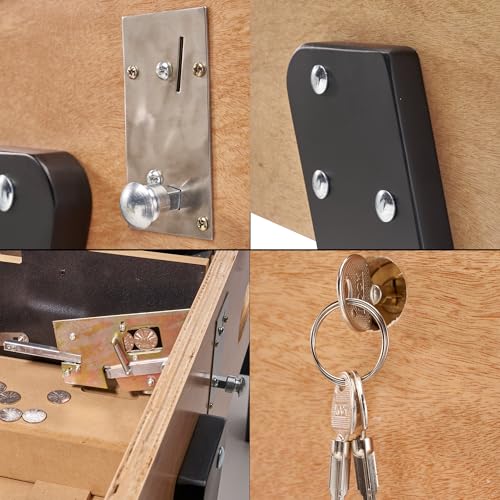 Babyfoot Adulte Luxe en Bois Style bistrot avec monnayeur je