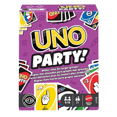 Mattel UNO Jeu de Cartes avec cartes et règles spéciales, po