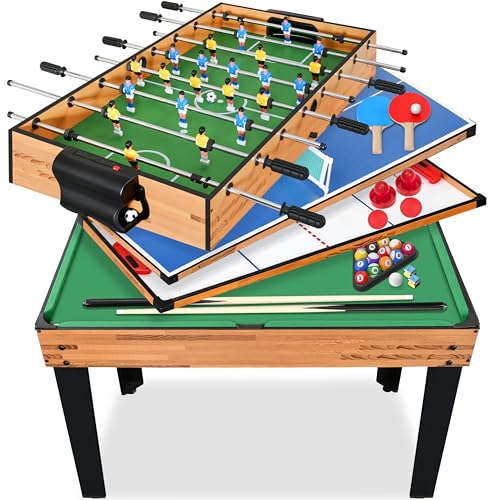 SereneLife Table Multijeux, 122 cm Jeux d'Arcade avec Access