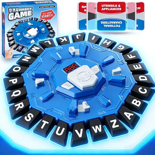 Jeu de Société de Lettres Rapide avec Minuterie, 2 Modes de 