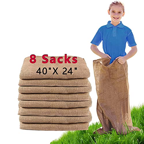 Alytree Lot de 8 Sacs de Course en Toile de Jute pour Pommes
