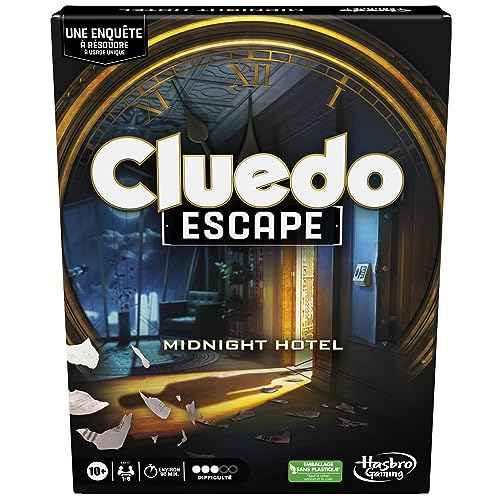 Hasbro Gaming Cluedo Escape : Midnight Hotel, Jeu de Détecti