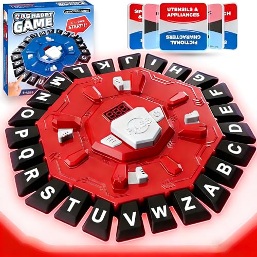 Jeu de Société de Lettres Rapide avec Minuterie, 2 Modes de 