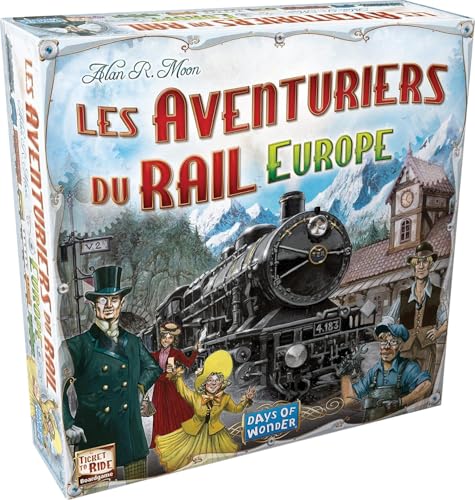 Les AVENTURIERS du Rail : Europe - Jeu de Base - Version Fra