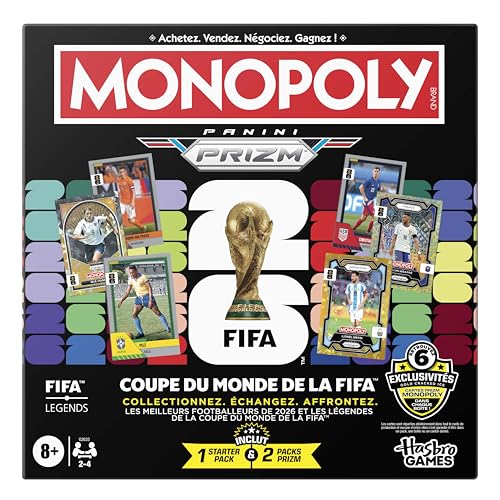 Monopoly Panini Prizm : FIFA World Cup Jeu de Football avec 