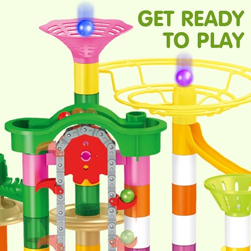JOYIN Lot de Marble Rush 236 Parcours de marbre Lumineux ave