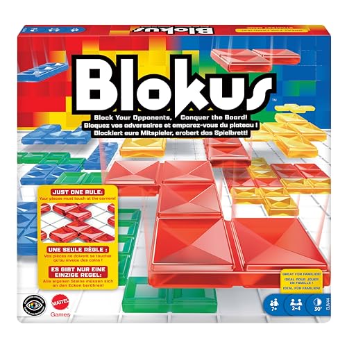 Mattel Games Blokus, Jeu de Société Familiale, Jeu de Straté