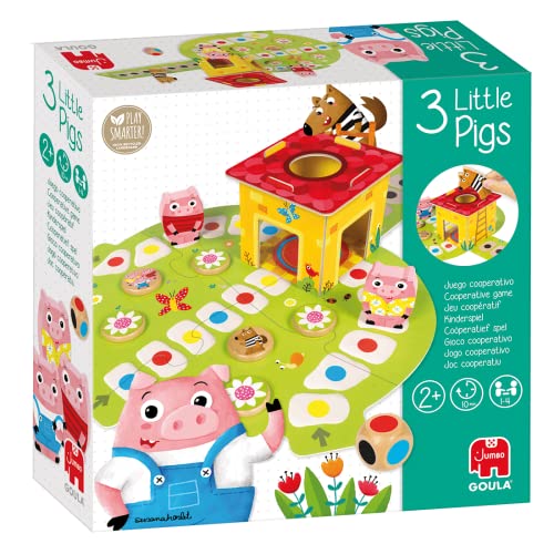 Goula - 3 Petits Cochons - Jeu Coopératif - Mettre Les Cocho