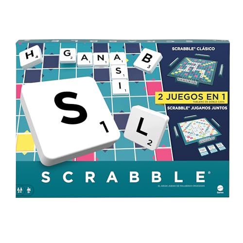 Mattel Games Scrabble 2 in 1, Version: Espagnol, HXV99