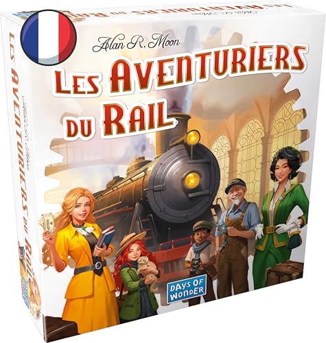 Asmodee - Les AVENTURIERS du Rail : Etats-Unis - Jeu de Base