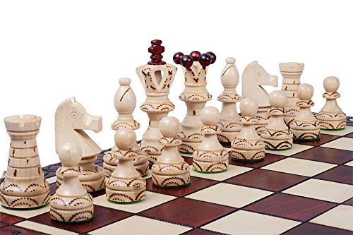 Magnifique Jeu déchecs en Bois fabriqué à la Main avec Planc