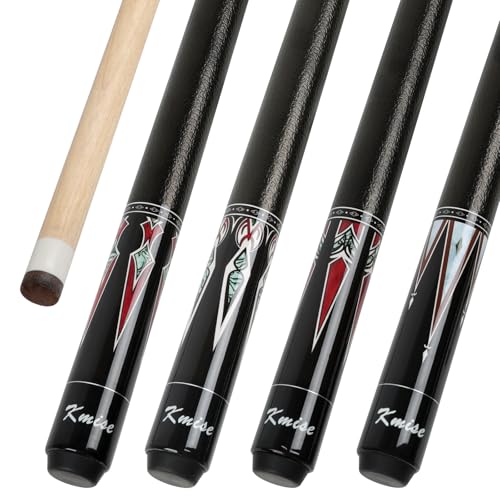 Kmise Lot de 4 queues de Billard de 147,3 cm, 45,7 cm, 50,8 