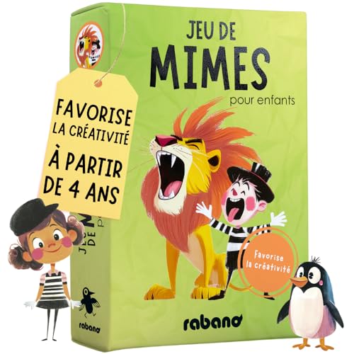 Rabano Art Jeu de mimes pour Enfants | Jeu éducatif et Cadea