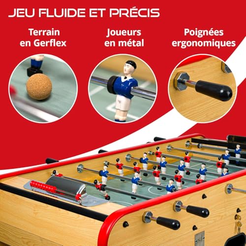 Rendez Vous Déco - Babyfoot Adulte Intérieur Bistrot Bois Cl