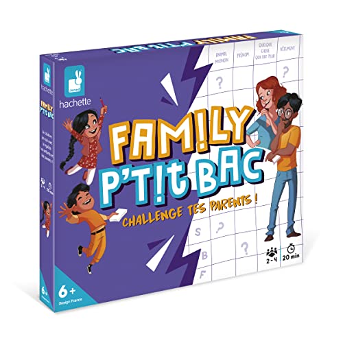 Janod - Family Ptit Bac - Jeu du Petit Bac en Famille - Jeu