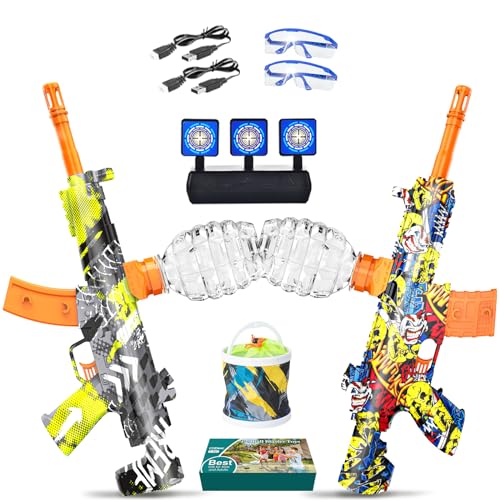 UTIJFOY Lot de 2 jouets en gel Blaster, jouets amusants en g