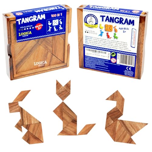 Logica Jeux Art. Tangram - 100 Figures en 1 - Casse-Tête Édu