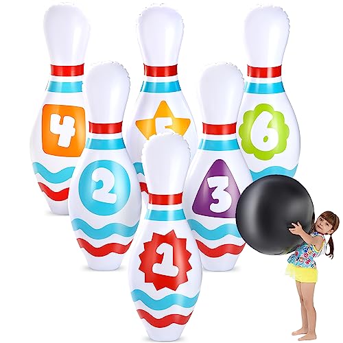 JOYIN Jeu de Quilles Gonflable Géant pour Fête de Rassemblem