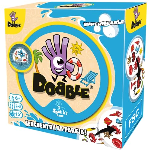Asmodee - Dobble Jeu de Cartes imperméable (ADE0ASDO007) - V