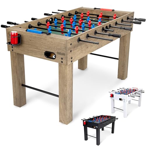 GoSports Baby-Foot de 137 cm - Finition chêne - Comprend 4 b