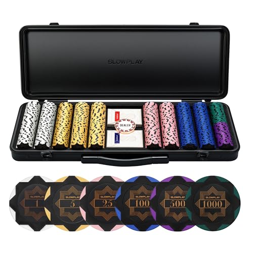 Set Poker Jetons Argile Black Gold
