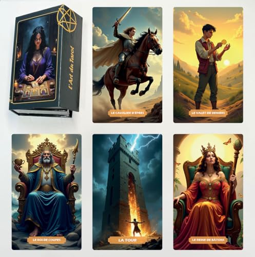 Jeu de Tarot Divinatoire, lart du Tarot : Un Voyage Spiritue