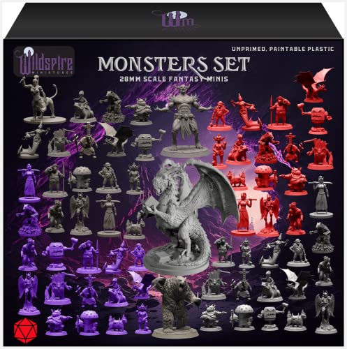 Wildspire Miniatures fantastiques avec énorme dragon pour DN