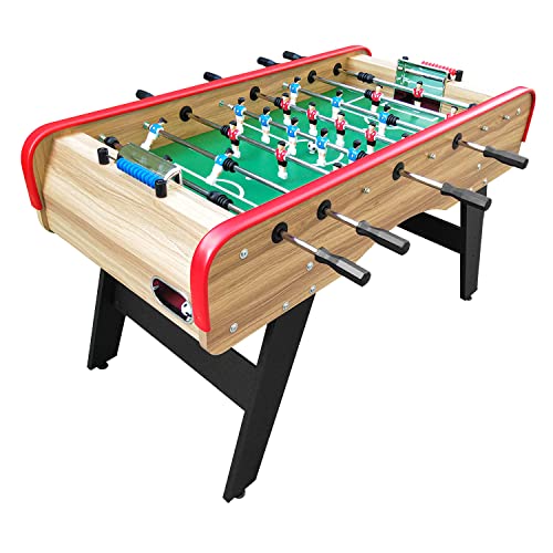Babyfoot 140cm avec 4 balles incluses, Table Soccer de 2 à 4