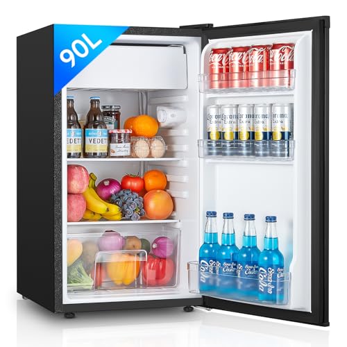 FOHERE Petit Frigo avec Congélateur de 91L, Réfrigérateur à 