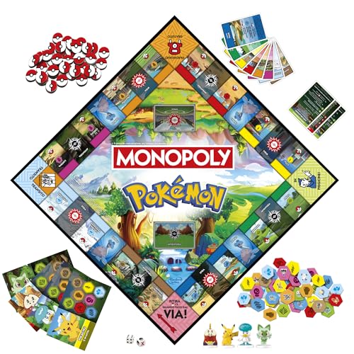 Jeu de société Monopoly Pokémon Edition - Version italienne