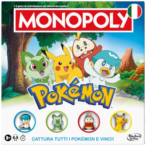Jeu de société Monopoly Pokémon Edition - Version italienne