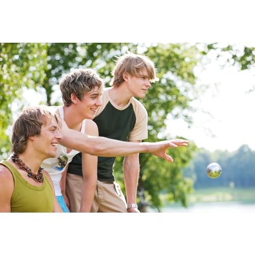 Lot de 8 boules de pétanque avec accessoires pour activités 