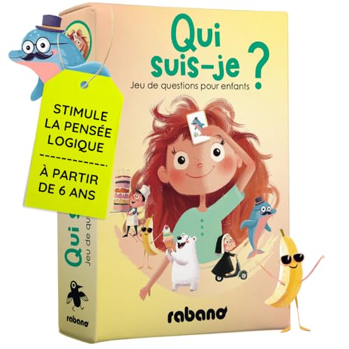 Rabano Art Qui suis-Je? I Jeu pour Enfants I Jeu éducatif et