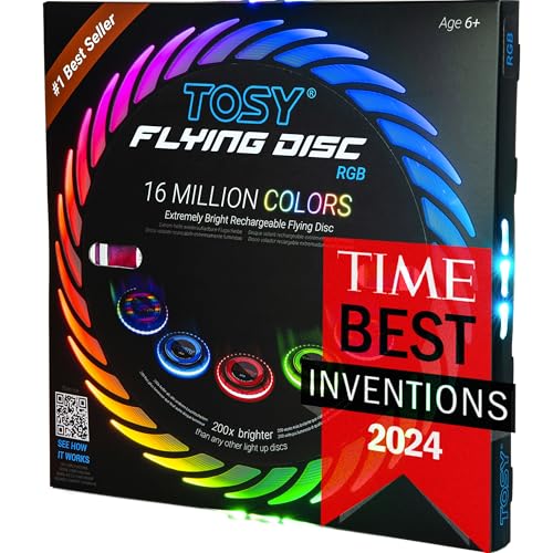 TOSY Disque Volant 16 Millions de Couleurs RVB, Lumineux, Mo