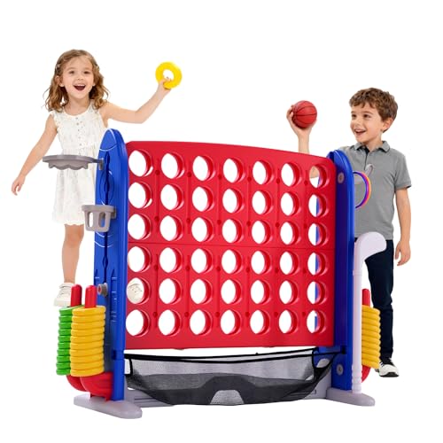 Puissance 4 Géant pour Enfants sur Pied 109 x 41 x 98 CM ave
