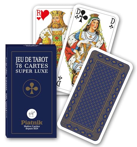 Tarot Luxe: 78 Cartes Dos Bleu ET Or