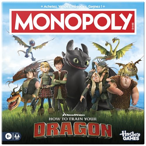 Monopoly : Dragons, Jeu de Plateau inspiré du Film de Dreamw