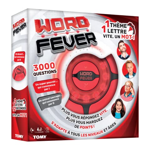 TOMY Word Fever, Jeu électroniques de devinettes/de Recherch