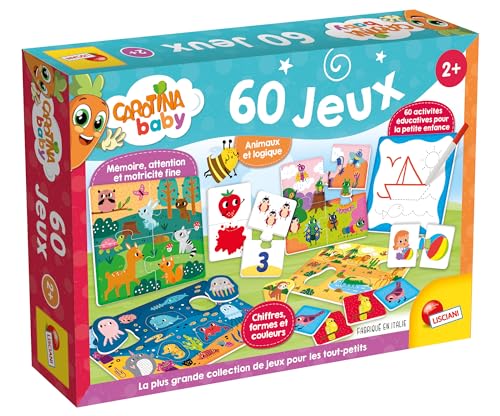 Lisciani - Carotina Baby - Pack de 60 Jeux - Activités Educa