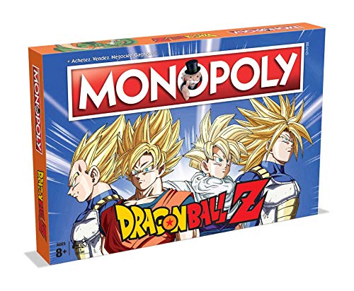 Winning Moves Monopoly Dragon Ball Z en français - Jeu De Plateau 8+ - Jeu de Société pour 2 à 6 Joueurs - Jeux de Société Famille en français